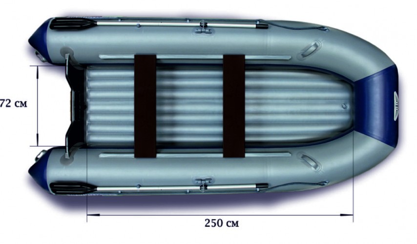 Моторная надувная лодка «ФЛАГМАН - 350L»