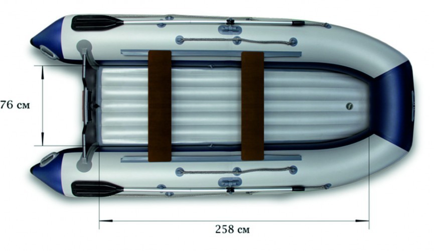 Моторная надувная лодка «ФЛАГМАН - 360U»