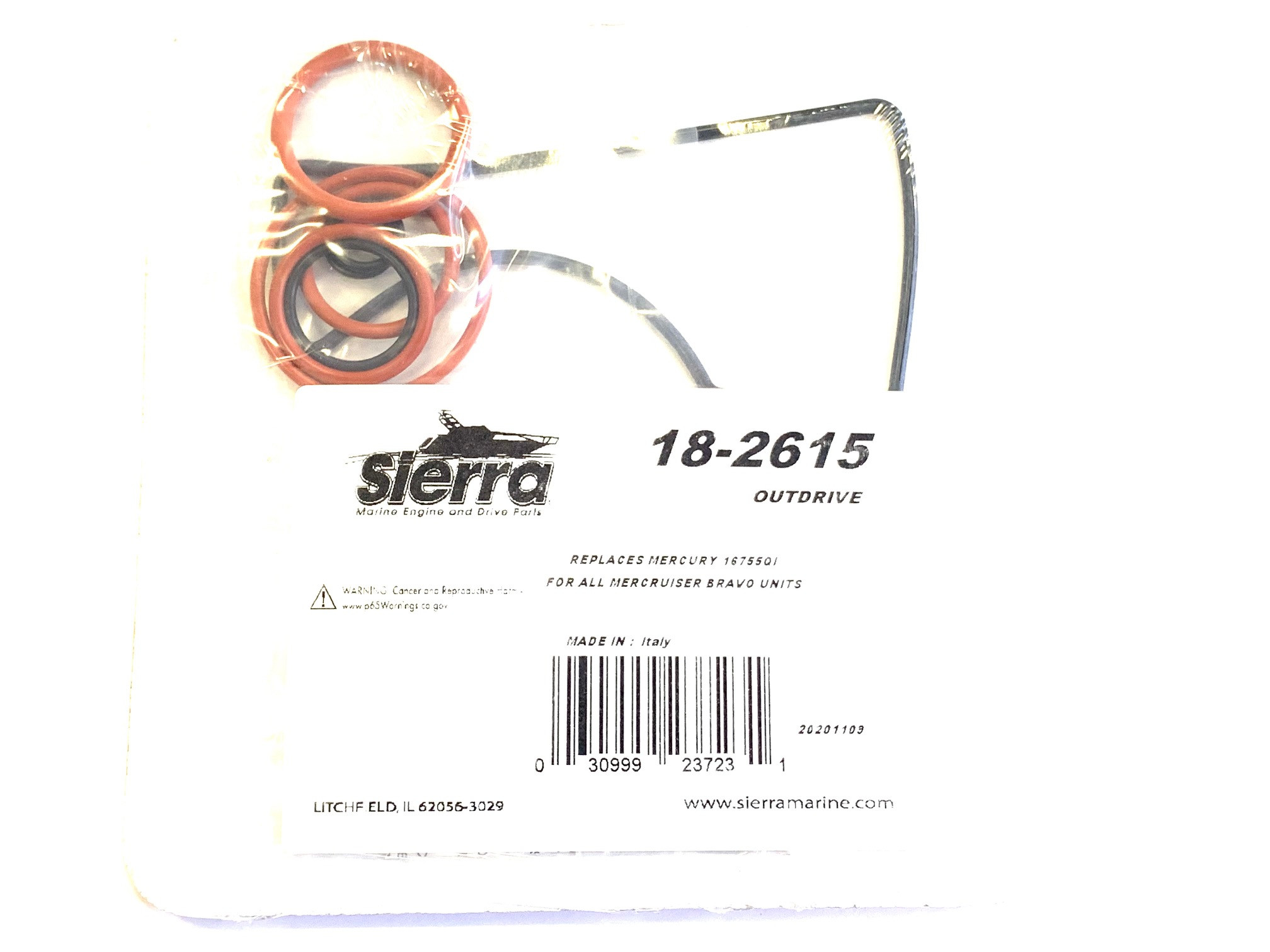 Комплект прокладок для угловых колонок Bravo (Sierra) 18-2615 (16755Q1)