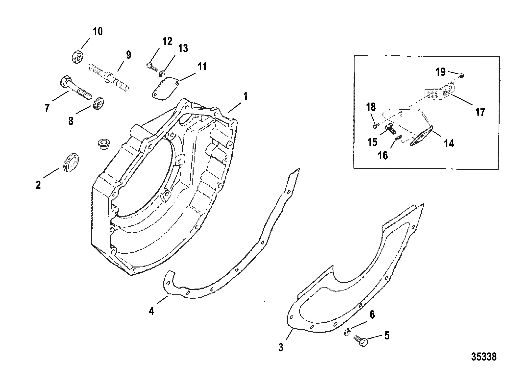 Cхема FLYWHEEL HOUSING