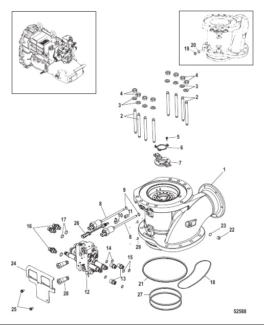 Cхема Система рулевого управления Рулевой привод.