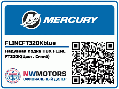 Надувная лодка ПВХ FLINC FT320K(Цвет: Синий)