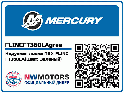 Надувная лодка ПВХ FLINC FT360LA(Цвет: Зеленый)