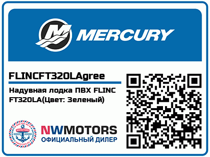 Надувная лодка ПВХ FLINC FT320LA(Цвет: Зеленый) Аватар