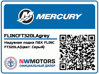 Надувная лодка ПВХ FLINC FT320LA(Цвет: Серый) Аватар