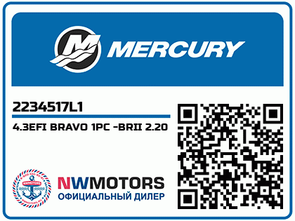 4.3EFI BRAVO 1PC -BRII 2.20