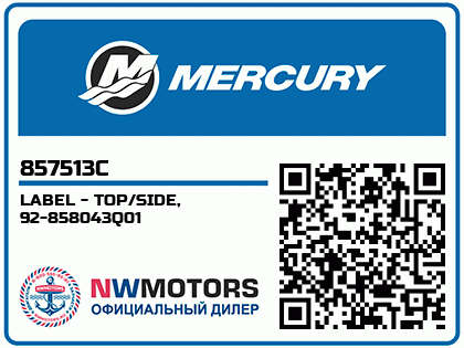 LABEL - TOP/SIDE, 92-858043Q01