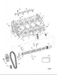 Компоненты двигателя (Блок цилиндров и распределительный вал)