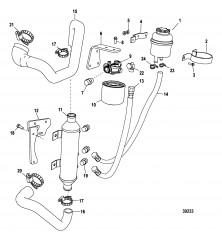 Компоненты рулевого механизма AXIUS Охладитель, резервуар, фильтр LP (GEN I)