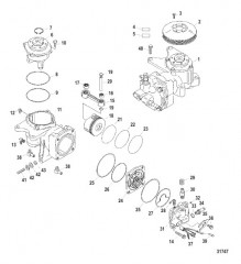 Компоненты воздушного компрессора (Конструкция I)