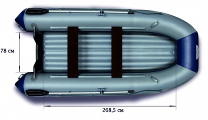 Моторная надувная лодка «ФЛАГМАН - 380» (КРАСНО-ЧЕРНАЯ)