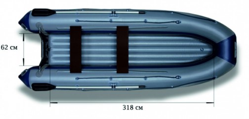 Моторная надувная лодка «ФЛАГМАН - 420IGLA» Изображение 1