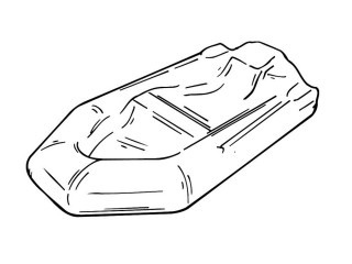 ЧЕХОЛ ДЛЯ ЛОДКИ С сумкой (Д3.8 м x Ш2.6 м), серый Изображение 1