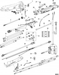 Tiller Handle Kit (Big Tiller, Mech, V6/V8 175-300HP)