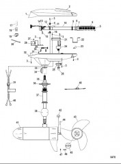 Двигатель для тралового лова в сборе (Модель SW109HBD / SW109HBV) (36 В)
