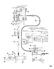 Двигатель для тралового лова в сборе (Модель EF67P) (24 В)
