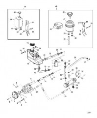 Компоненты гидроусилителя рулевого механизма (Конструкция I – 849906T9)
