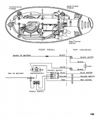Схема электрических подключений (Модель EF54) (12 В)