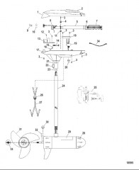 Двигатель для тралового лова в сборе (Модель ET50VHD) (24 В)