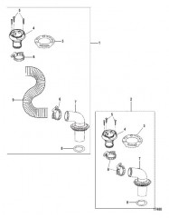 Палубный заливочный комплект для масла (15969A06 или 15969A07)