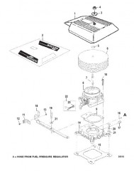 Воздухозаборная камера и пламегаситель (С/н 0L304600 и выше)