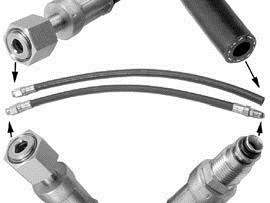 Комплект шлангов рулевого механизма с усилителем модуль усилителя рулевого механизма (2 фт.) Аватар
