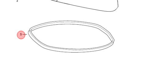 Сальники (SEAL TOP COWL) 8M0135852 Изображение 1