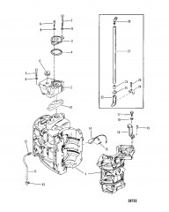 CYLINDER BLOCK AND THERMOSTAT