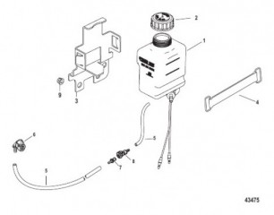 Бак для смазки привода в сборе (2A041664 и ниже)