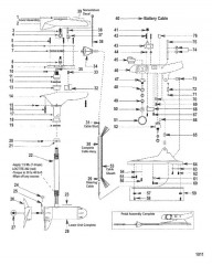 Двигатель для тралового лова в сборе (Модель EF54V) (12 В)