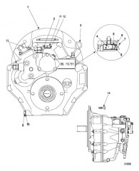 Трансмиссия и связанные детали (бортовой двигатель) Technodrive 345